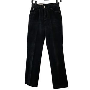 Vintage Gloria Vanderbilt Murjani 70’s HORIZONTAL stripe blk corduroy pant.  Sz7